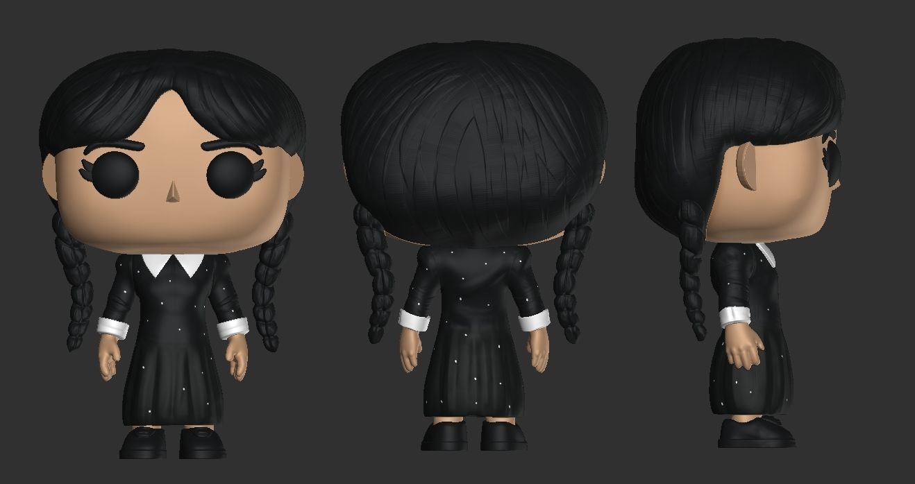 Funko Merlina 3D print model_1