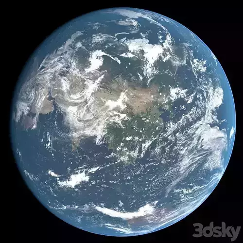 Photorealistic Earth with 2k Textures 3D model
