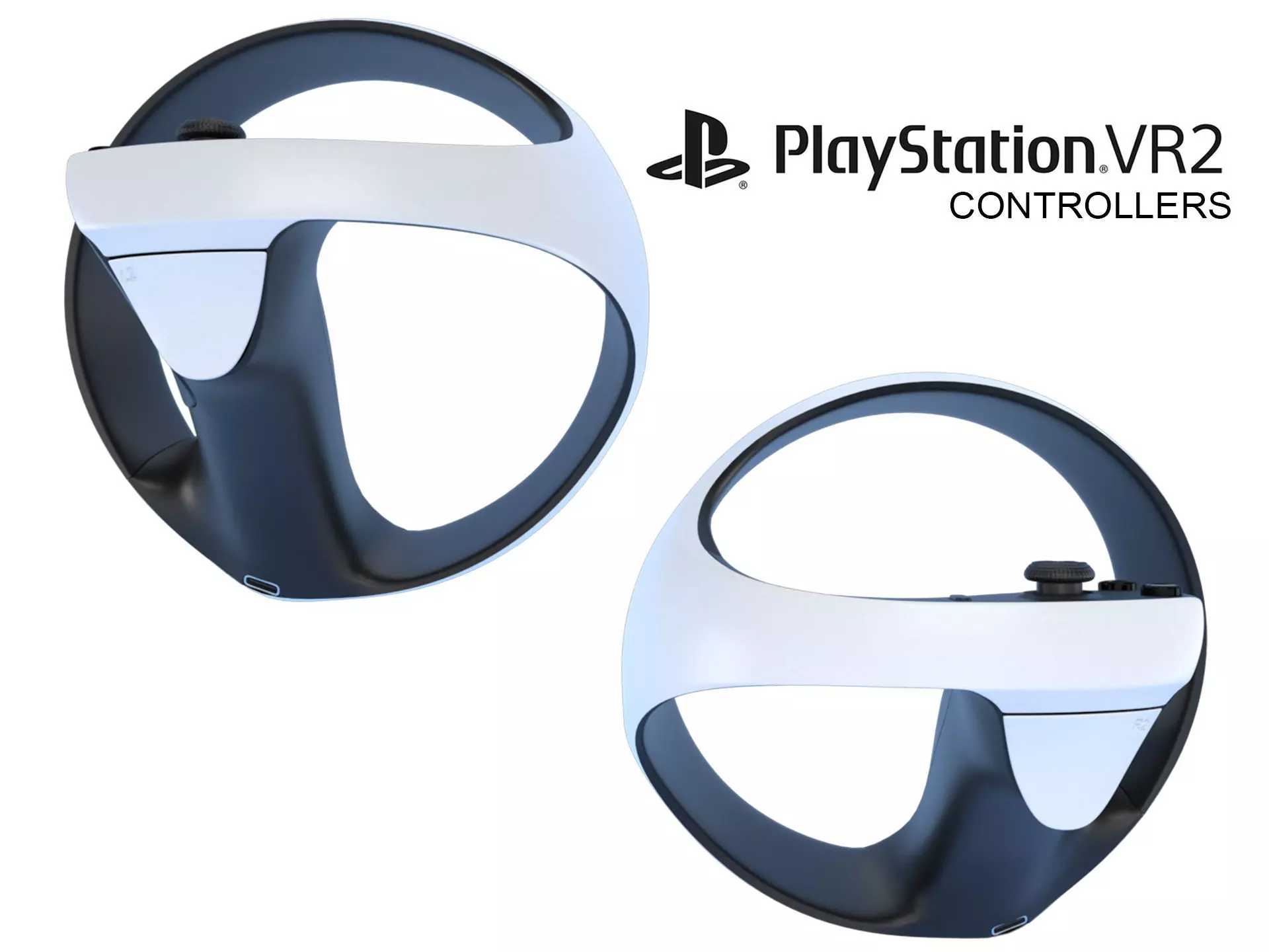 Sony Playstation VR 2 Controllers 3D model