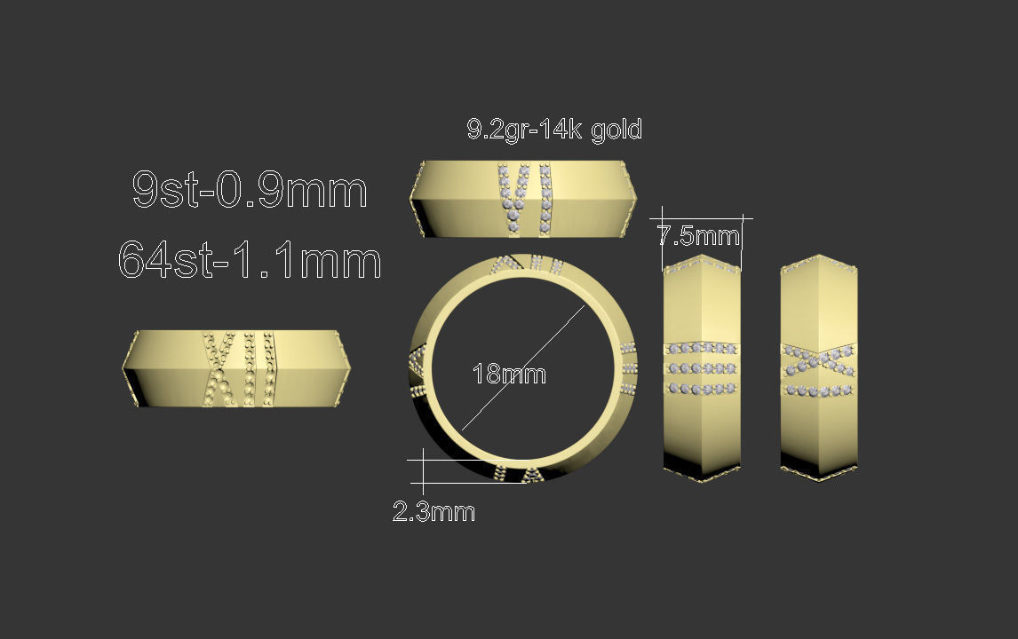 ring time 3D print model_43