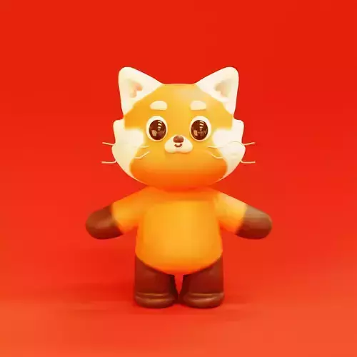 Red Panda Cute Cartoon