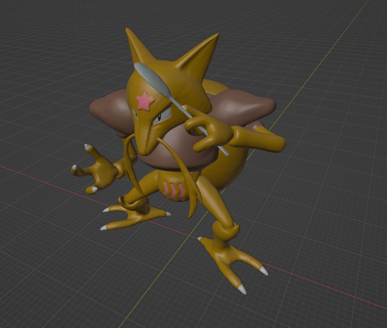 Abra Kadabra and Alakazam 3D print model 3D print model_7