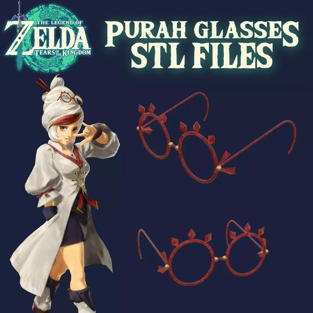 Purah Glasses Zelda Tears of the Kingdom Free 3D print model