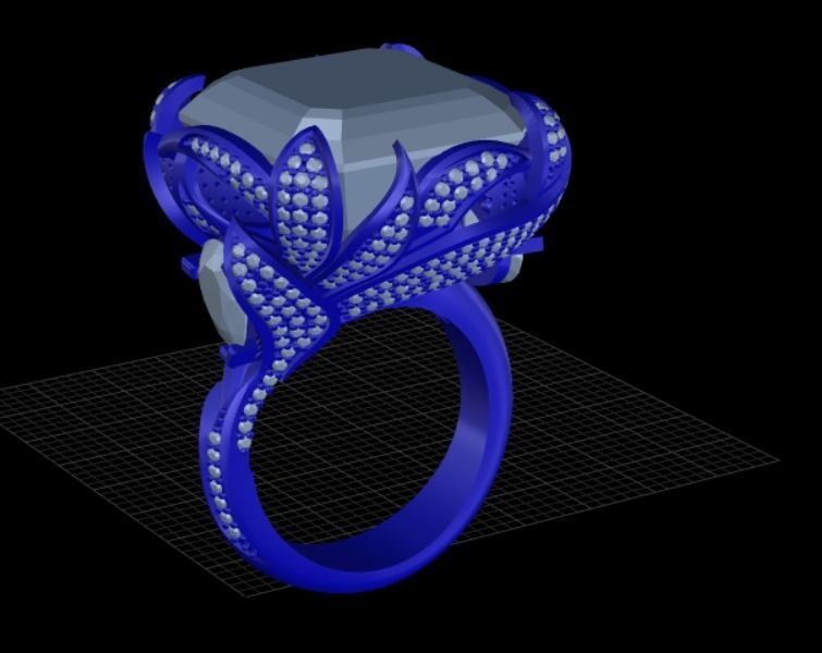Ring Flower Free 3D print model_5