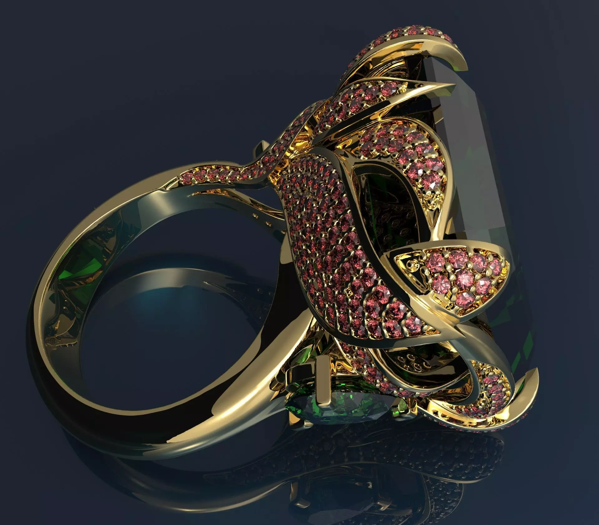 Ring Flower Free 3D print model_0