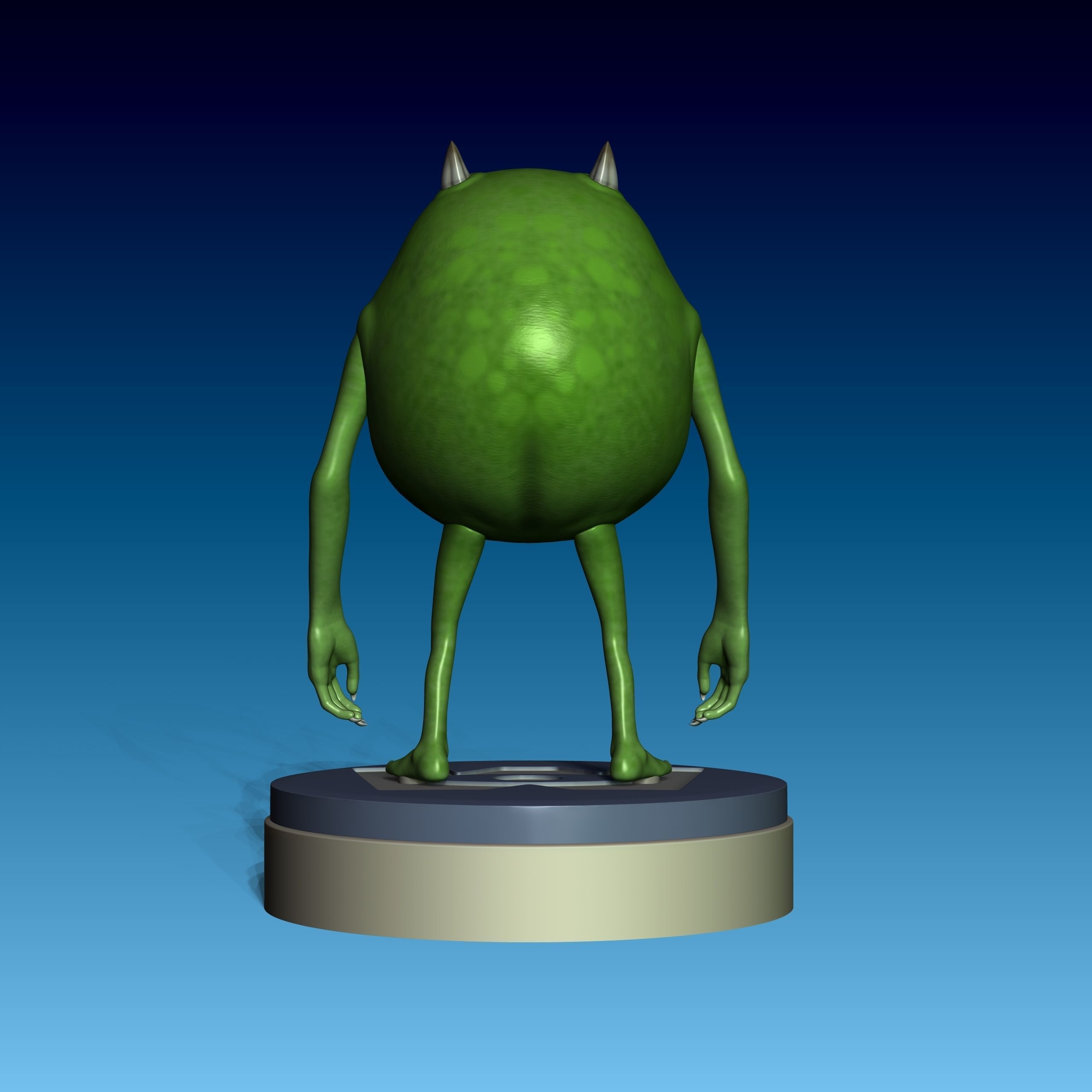 Mike Wazowski 3D print model_4