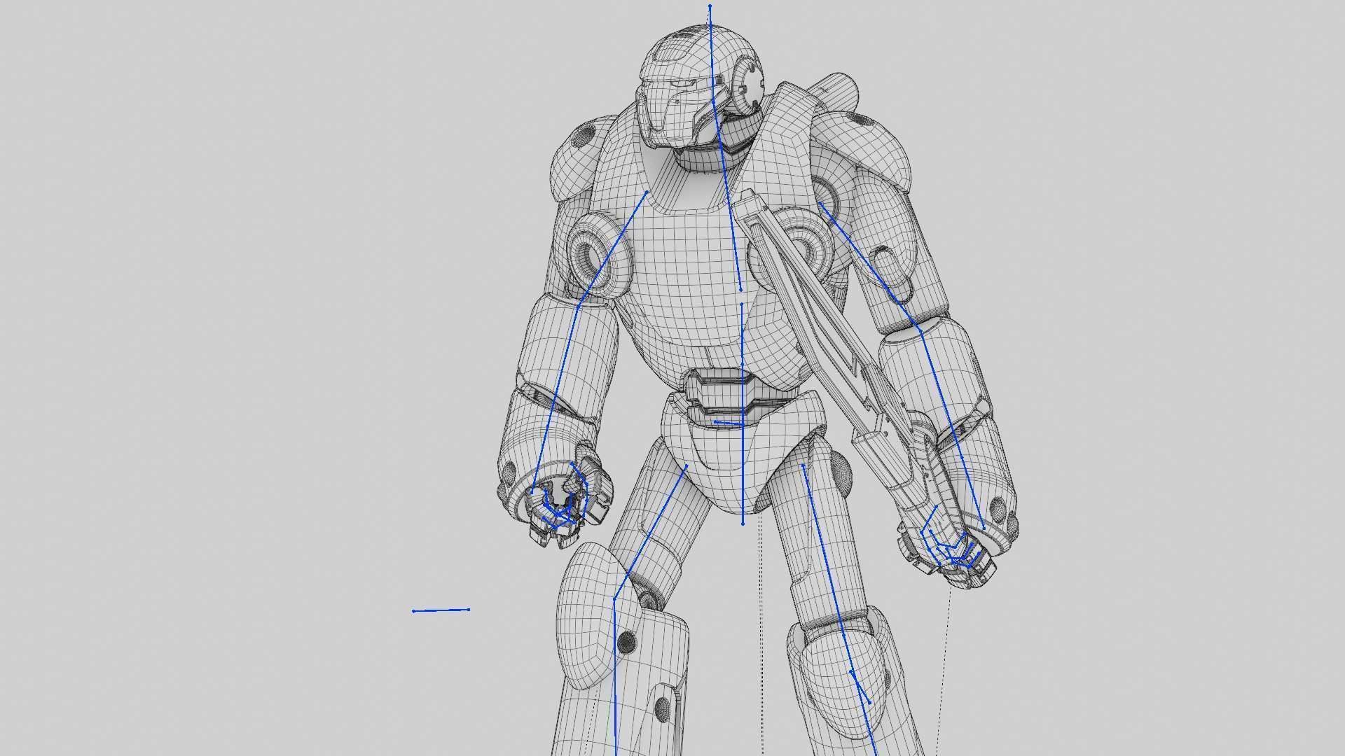 BATTLE DROID X-5000 RIGGED 3D model_35