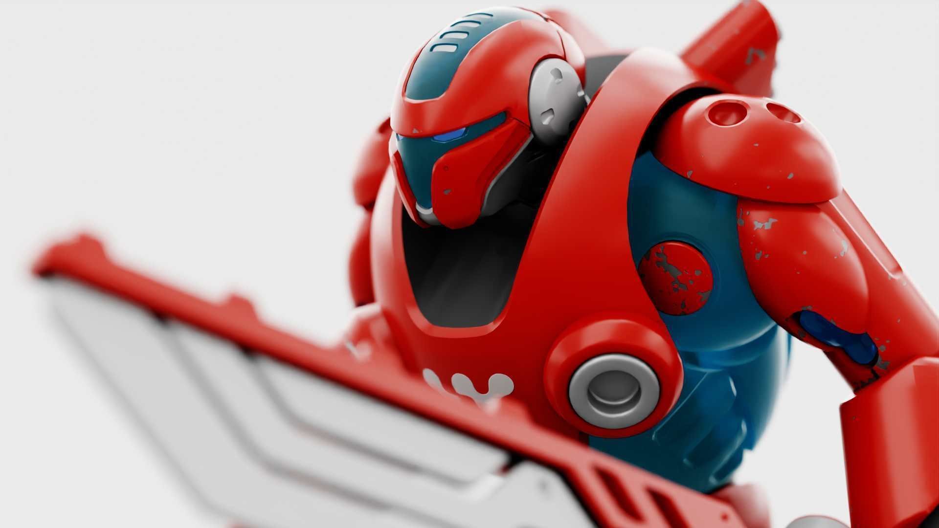 BATTLE DROID X-5000 RIGGED 3D model_18