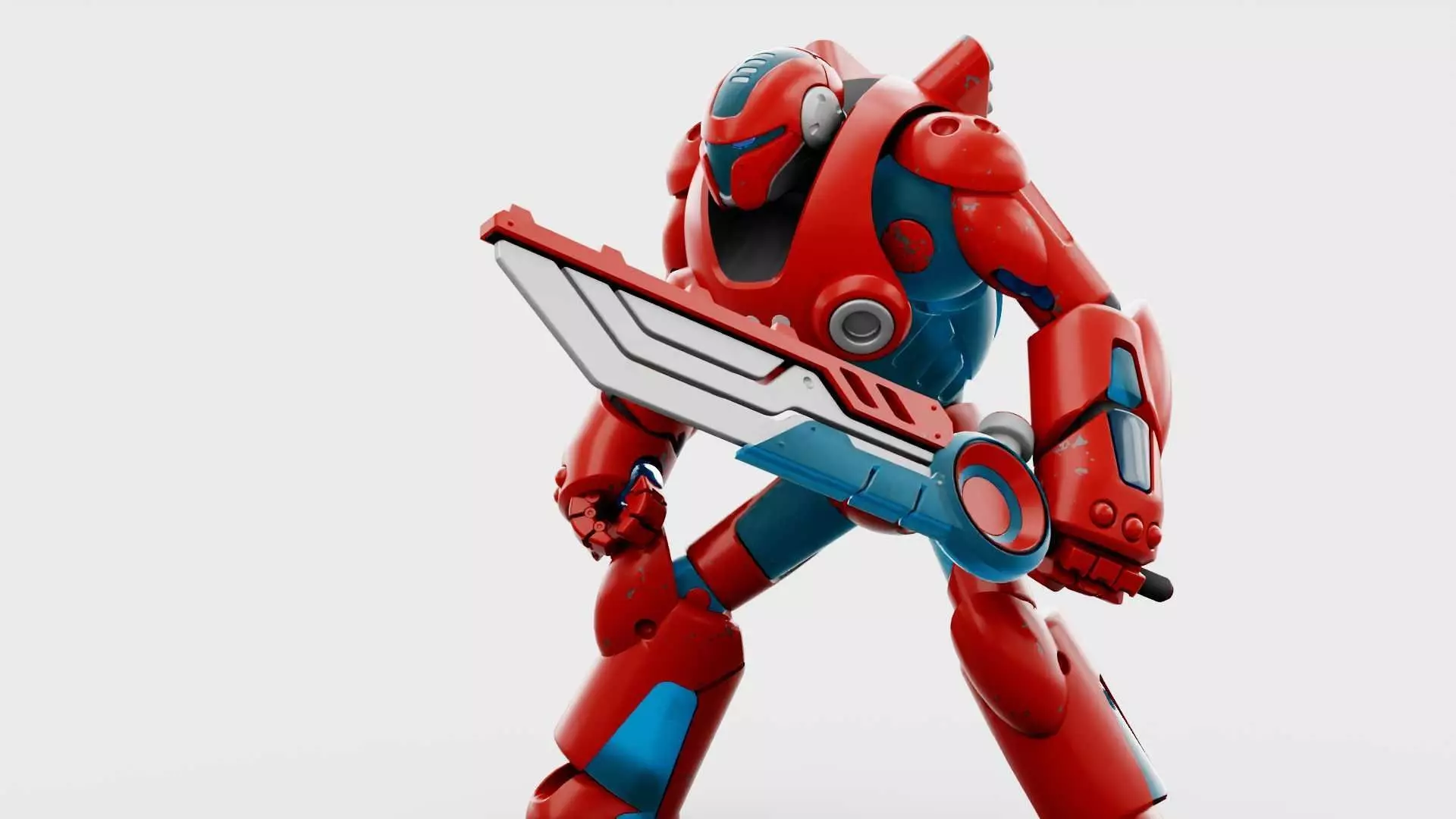 BATTLE DROID X-5000 RIGGED 3D model_0