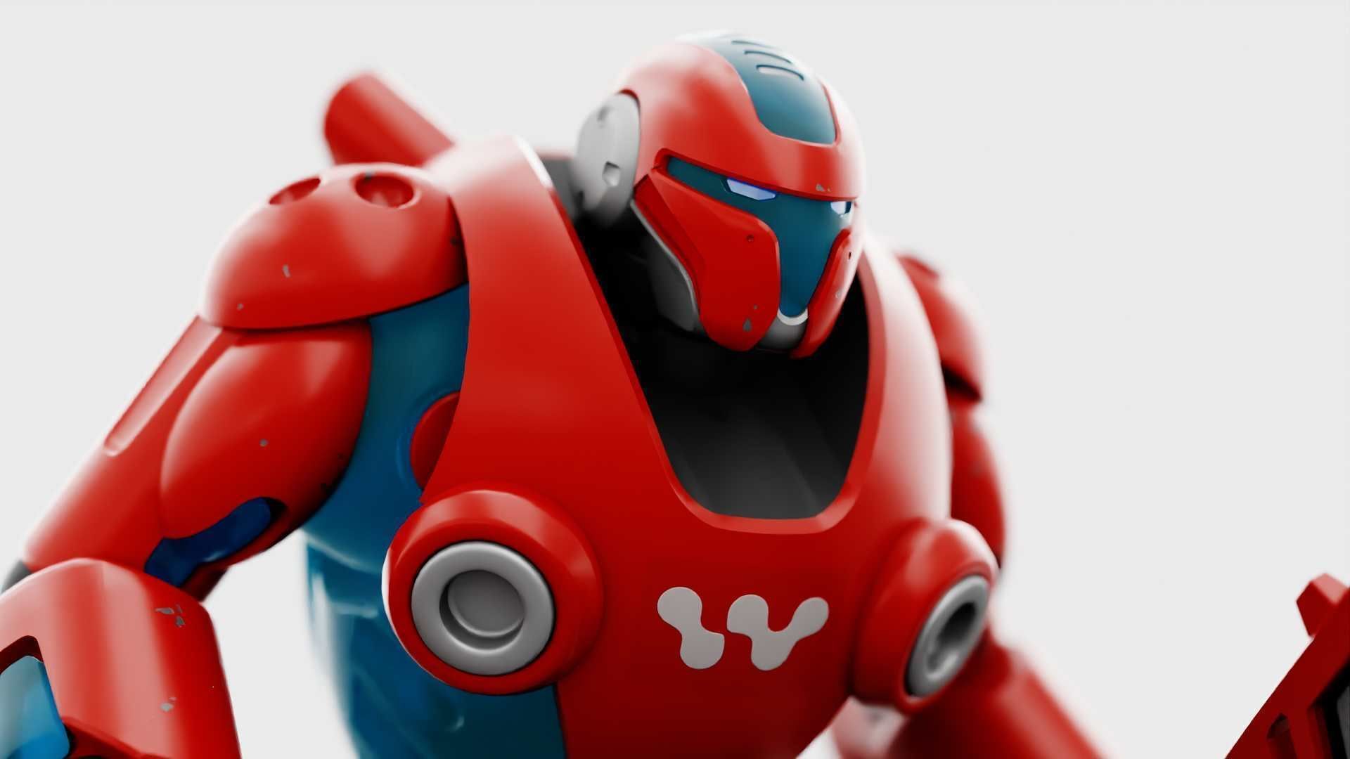 BATTLE DROID X-5000 RIGGED 3D model_19