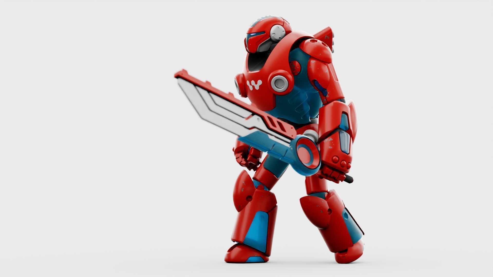 BATTLE DROID X-5000 RIGGED 3D model_20