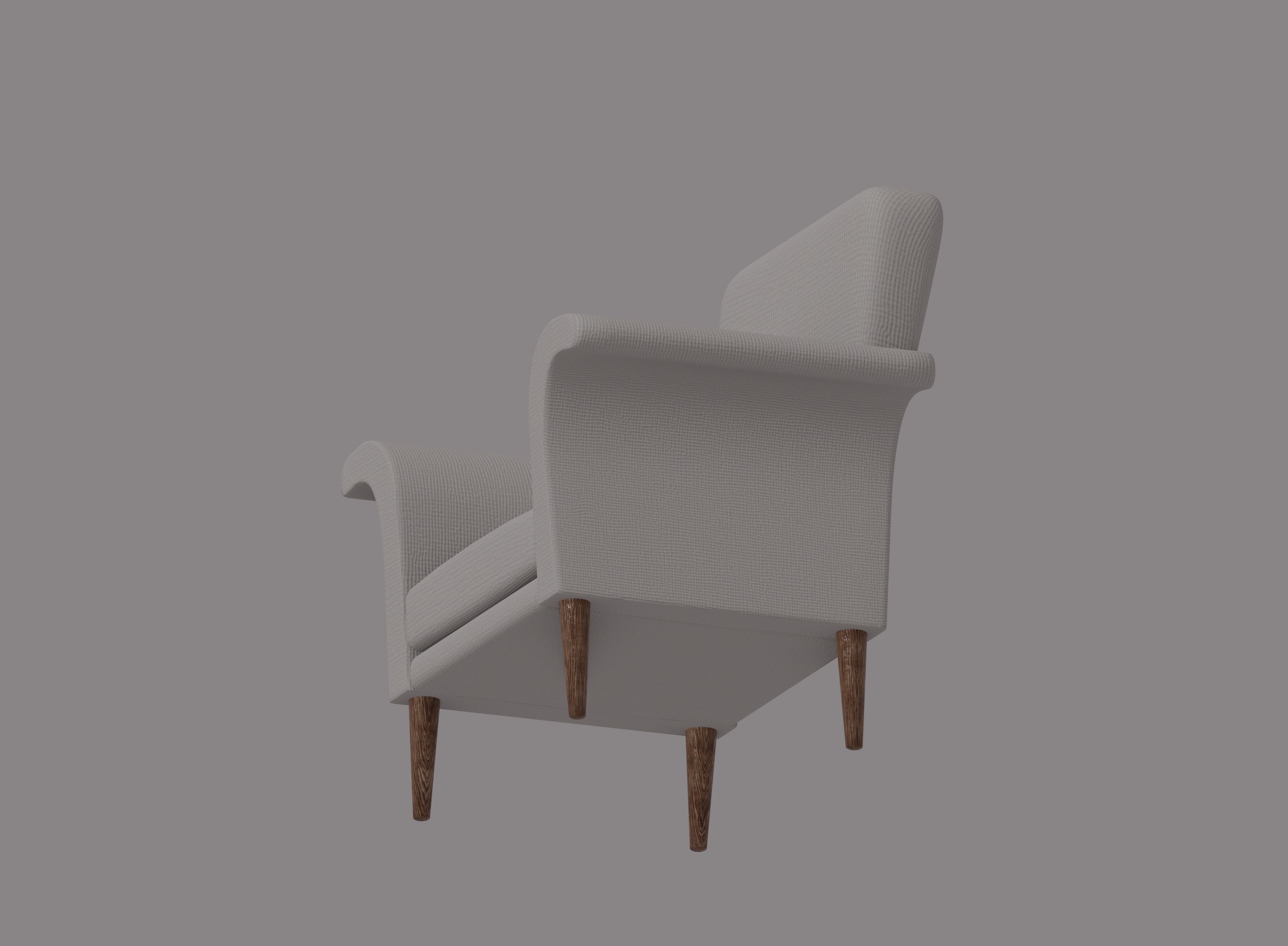 Armchair 3D model_5