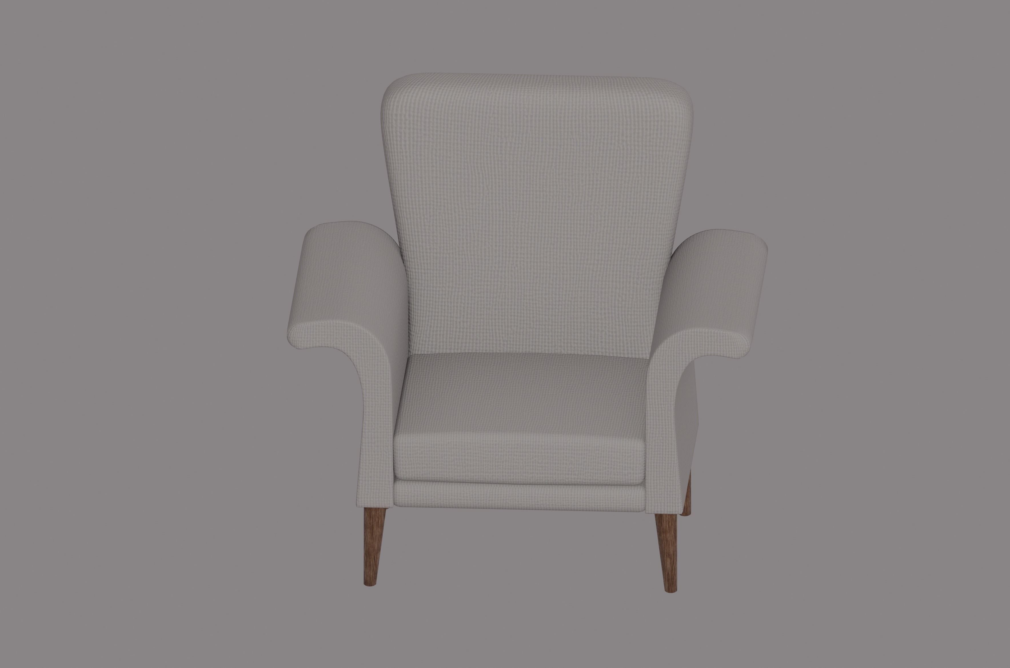 Armchair 3D model_1
