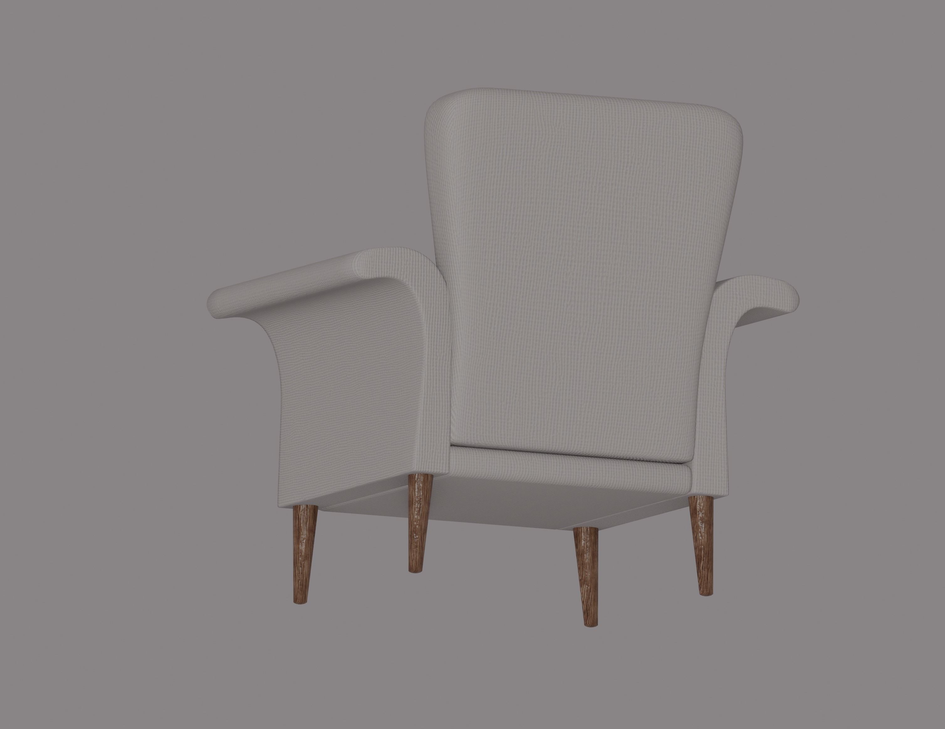 Armchair 3D model_7