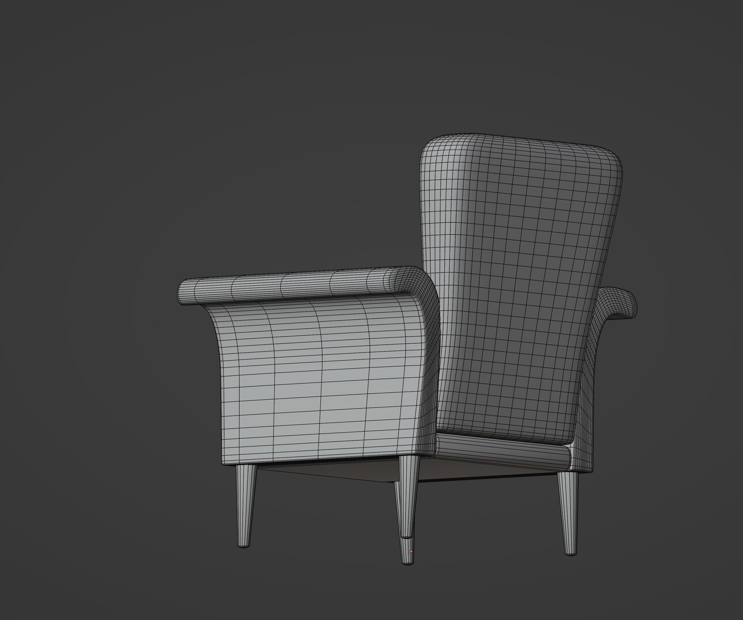 Armchair 3D model_16