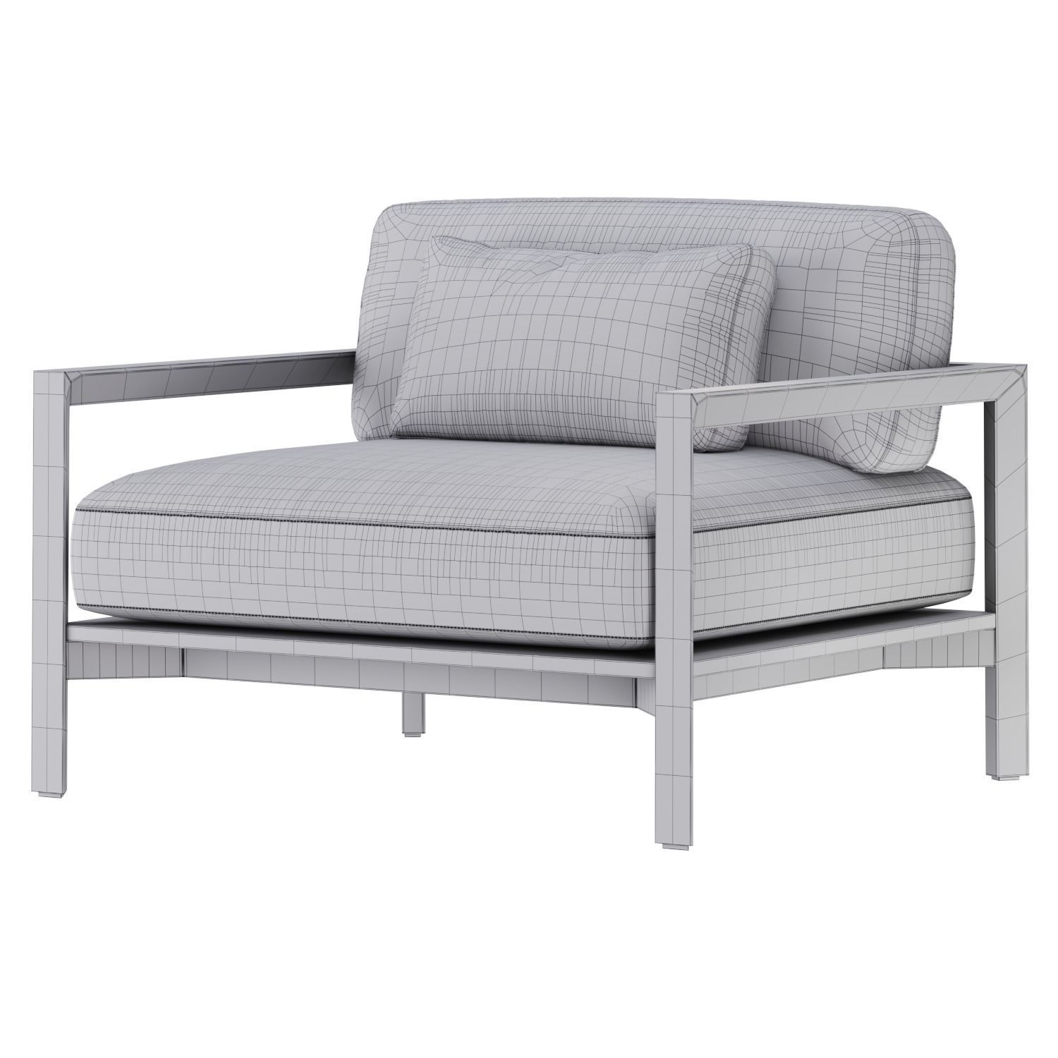 Ling armchair by SPO1 3D model_4