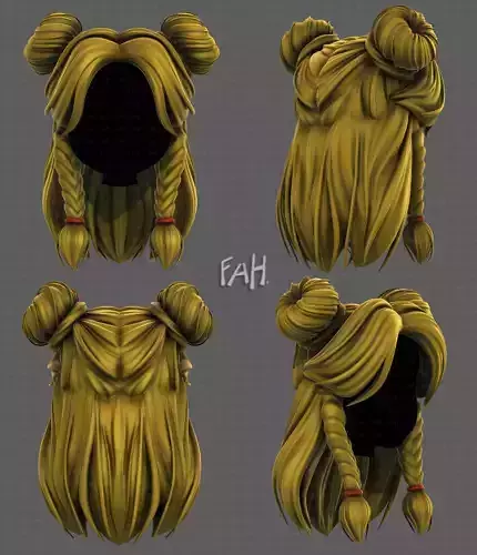 3D Hair style for girl V112