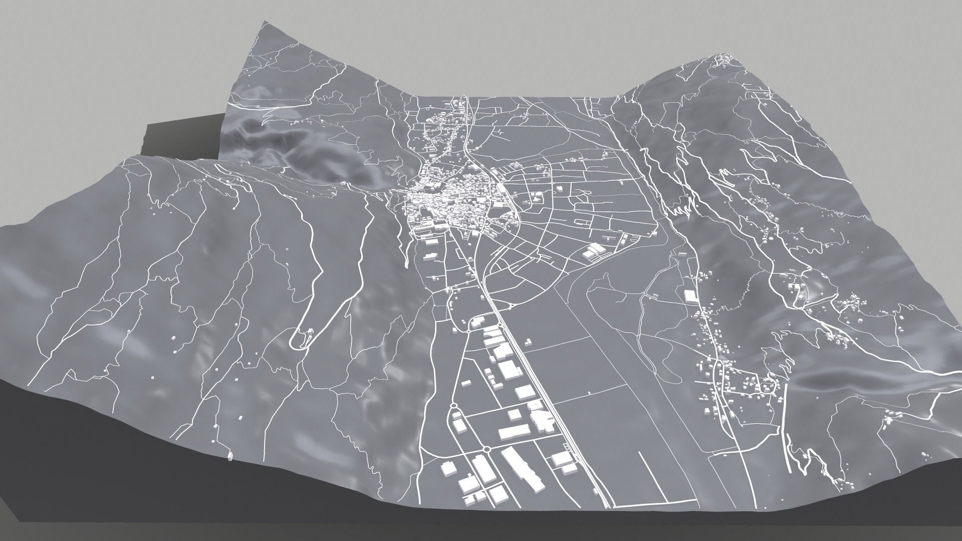 Cityscape Morbegno Italy 3D model_2