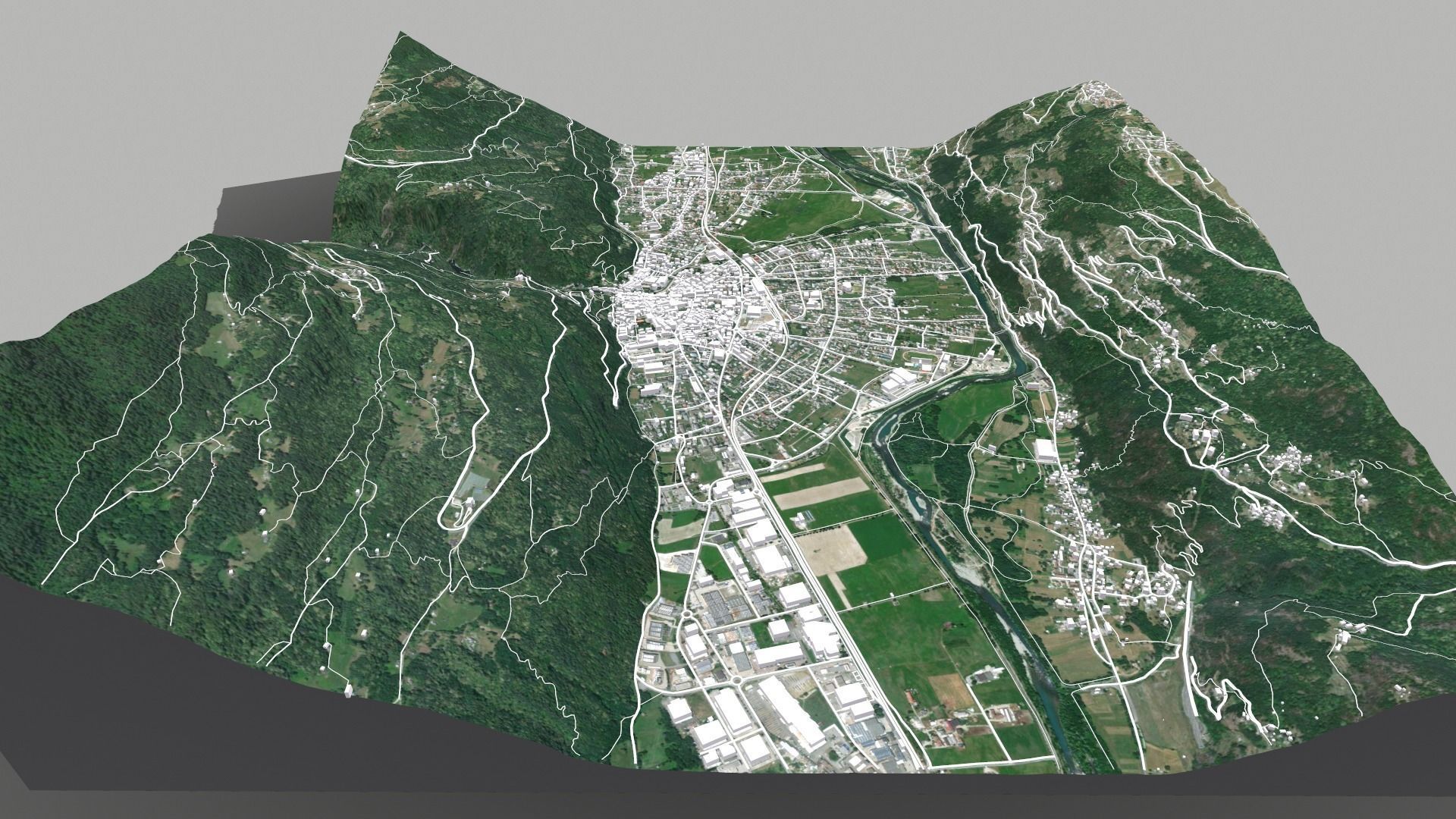 Cityscape Morbegno Italy 3D model_8