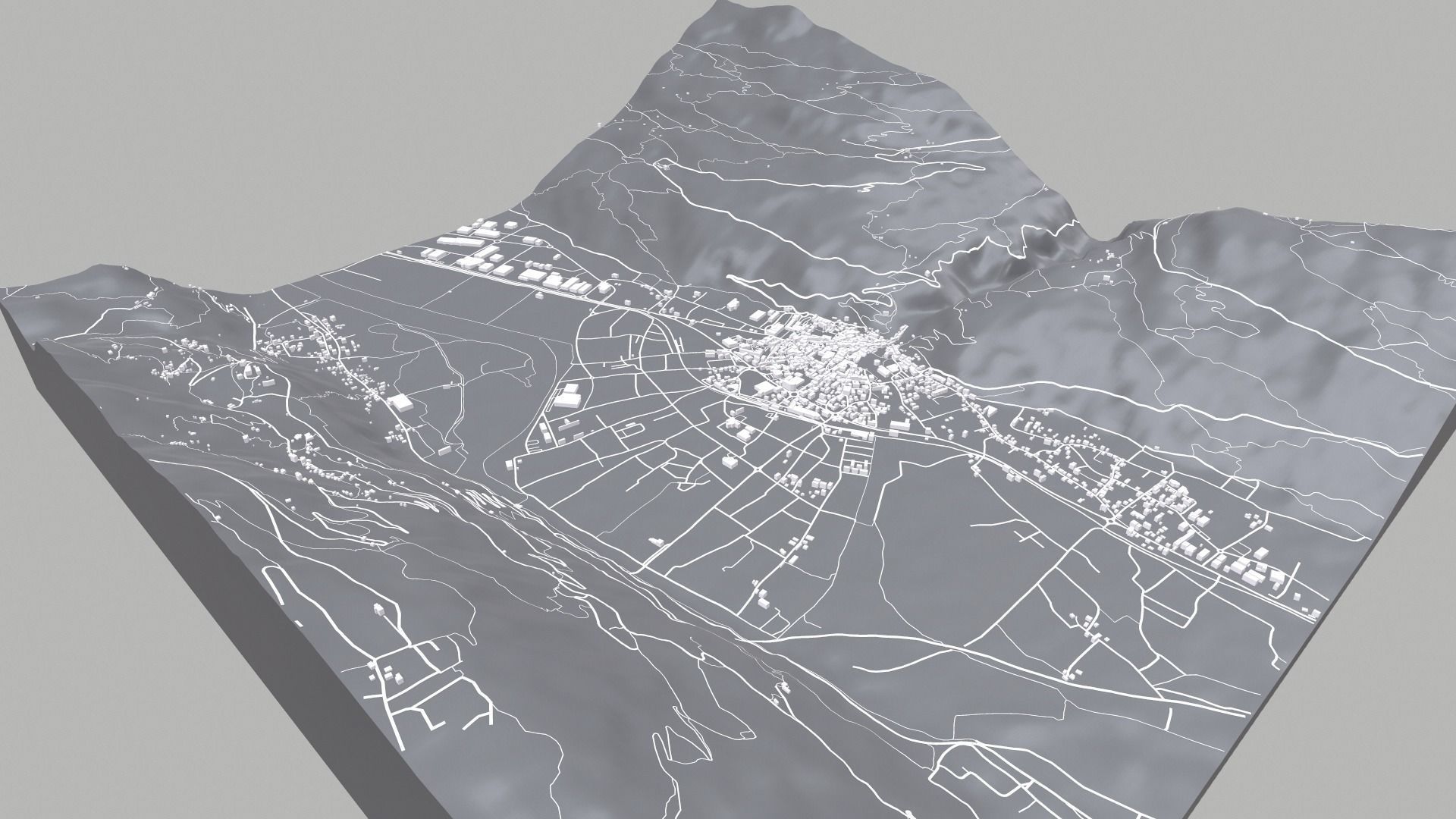 Cityscape Morbegno Italy 3D model_7