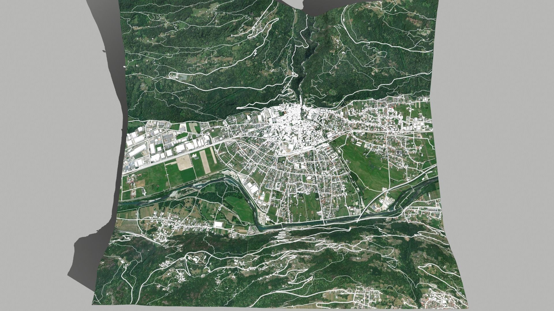 Cityscape Morbegno Italy 3D model_10