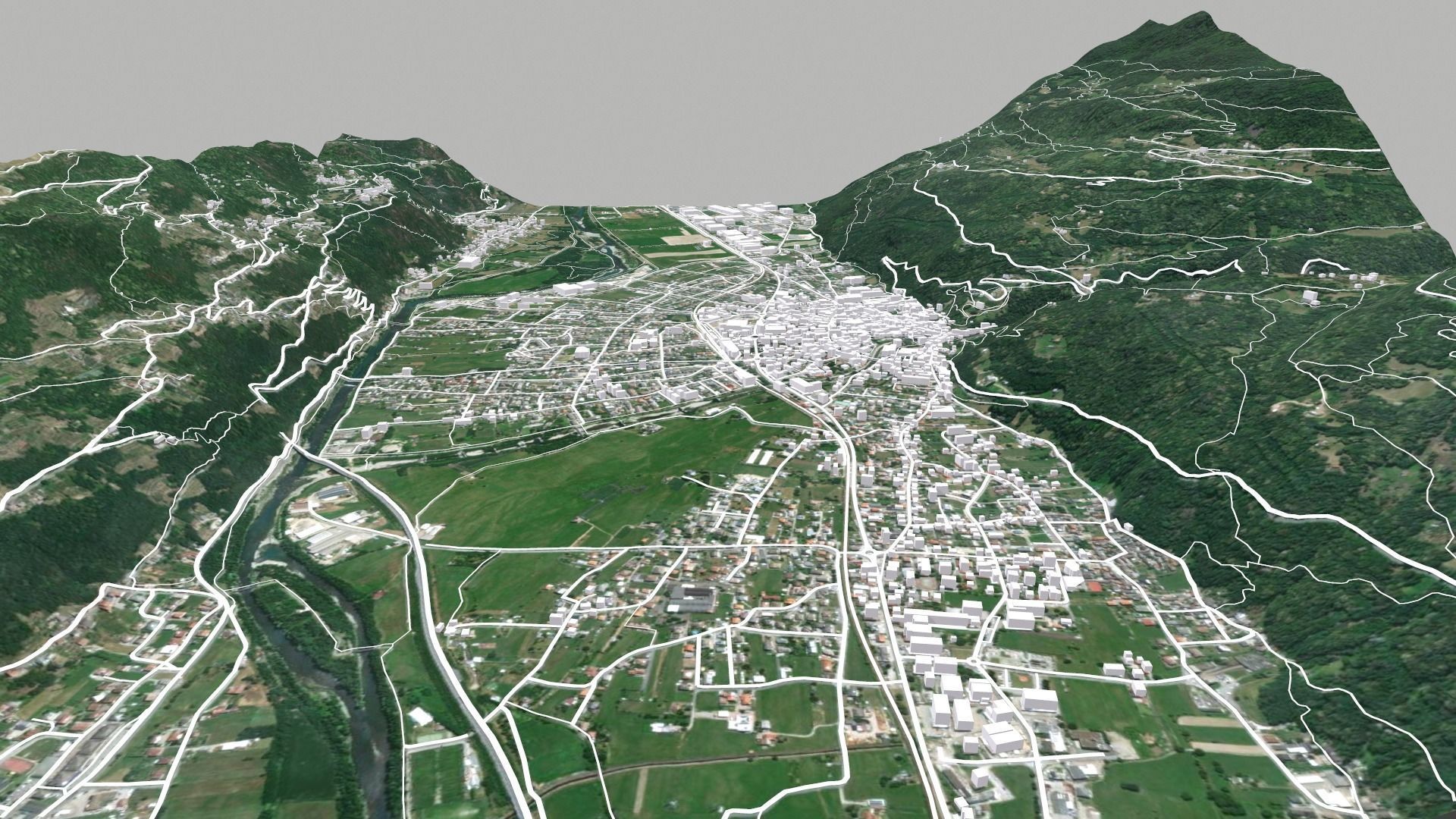 Cityscape Morbegno Italy 3D model_4