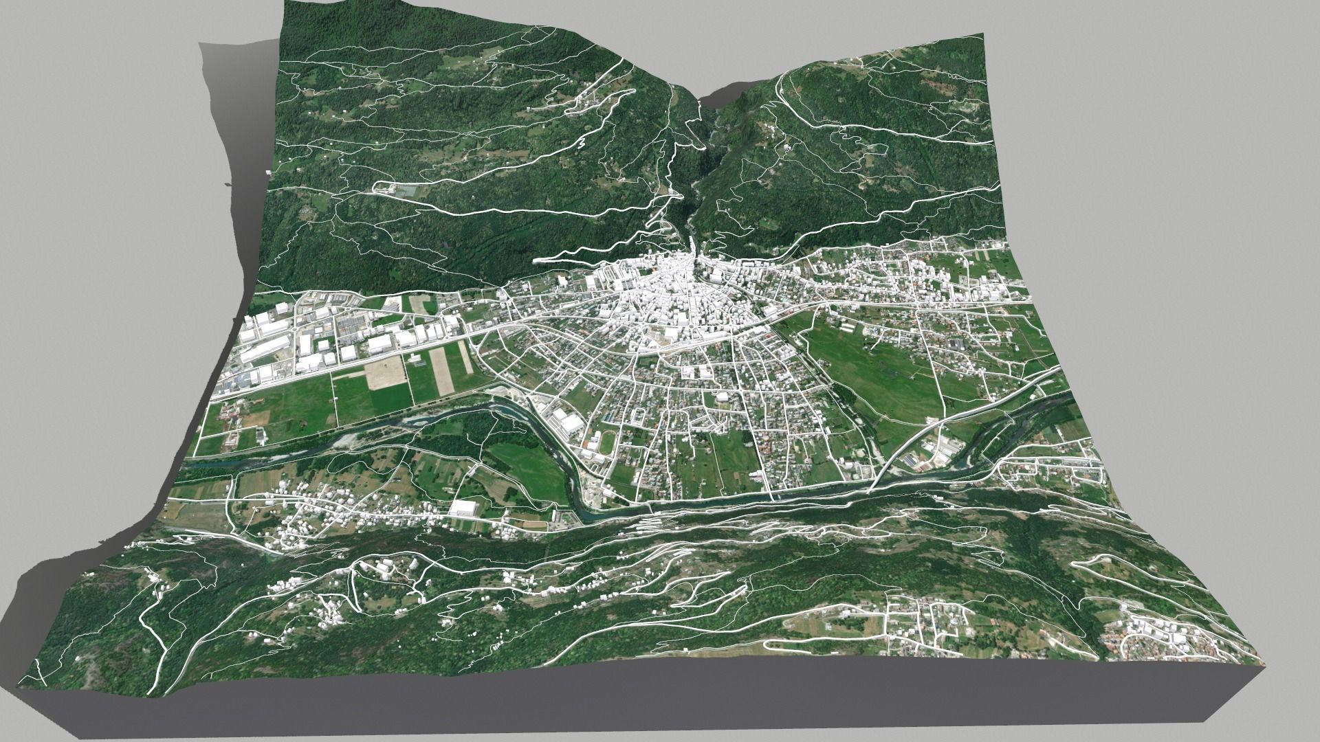 Cityscape Morbegno Italy 3D model_3