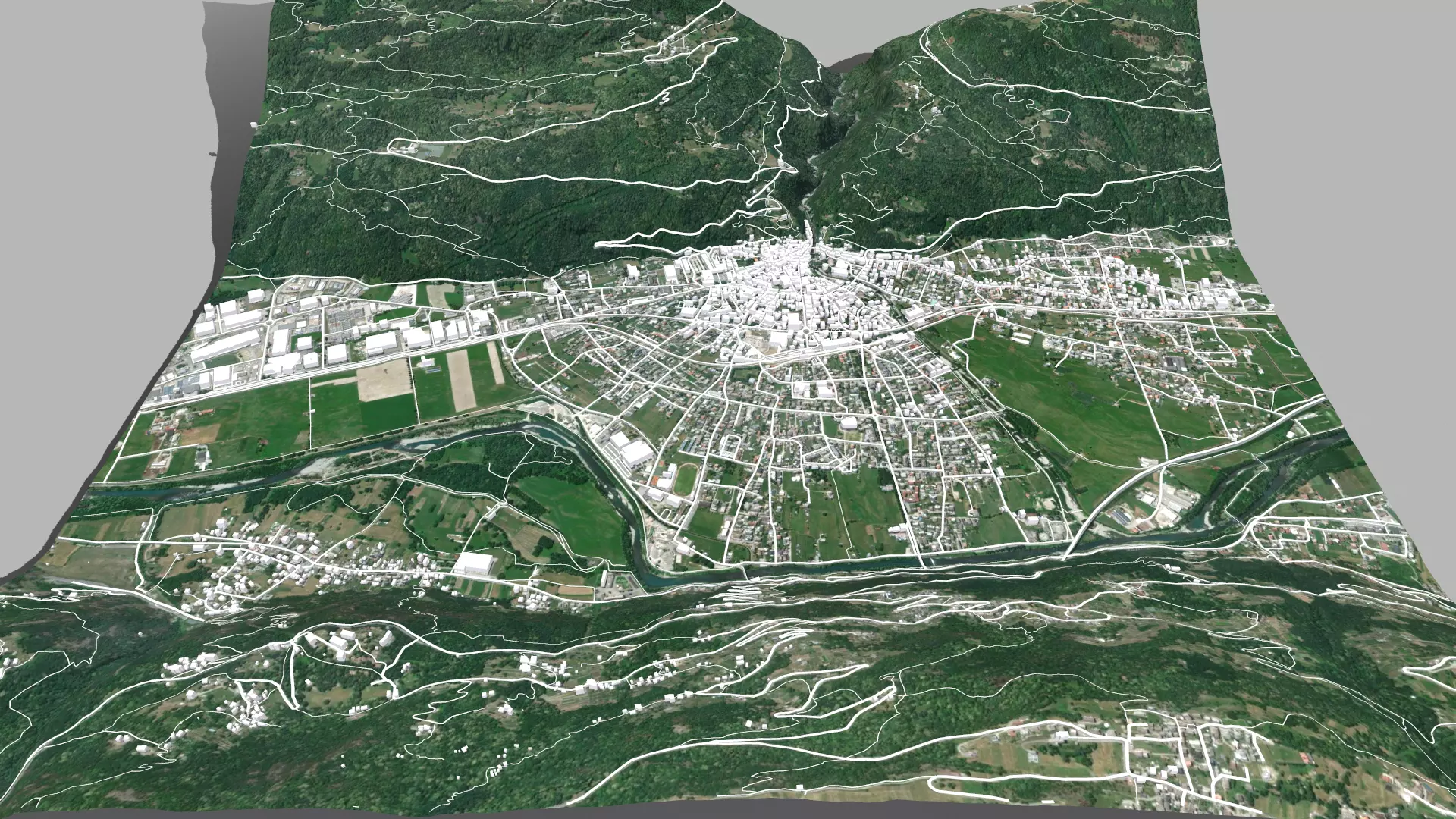 Cityscape Morbegno Italy 3D model_0