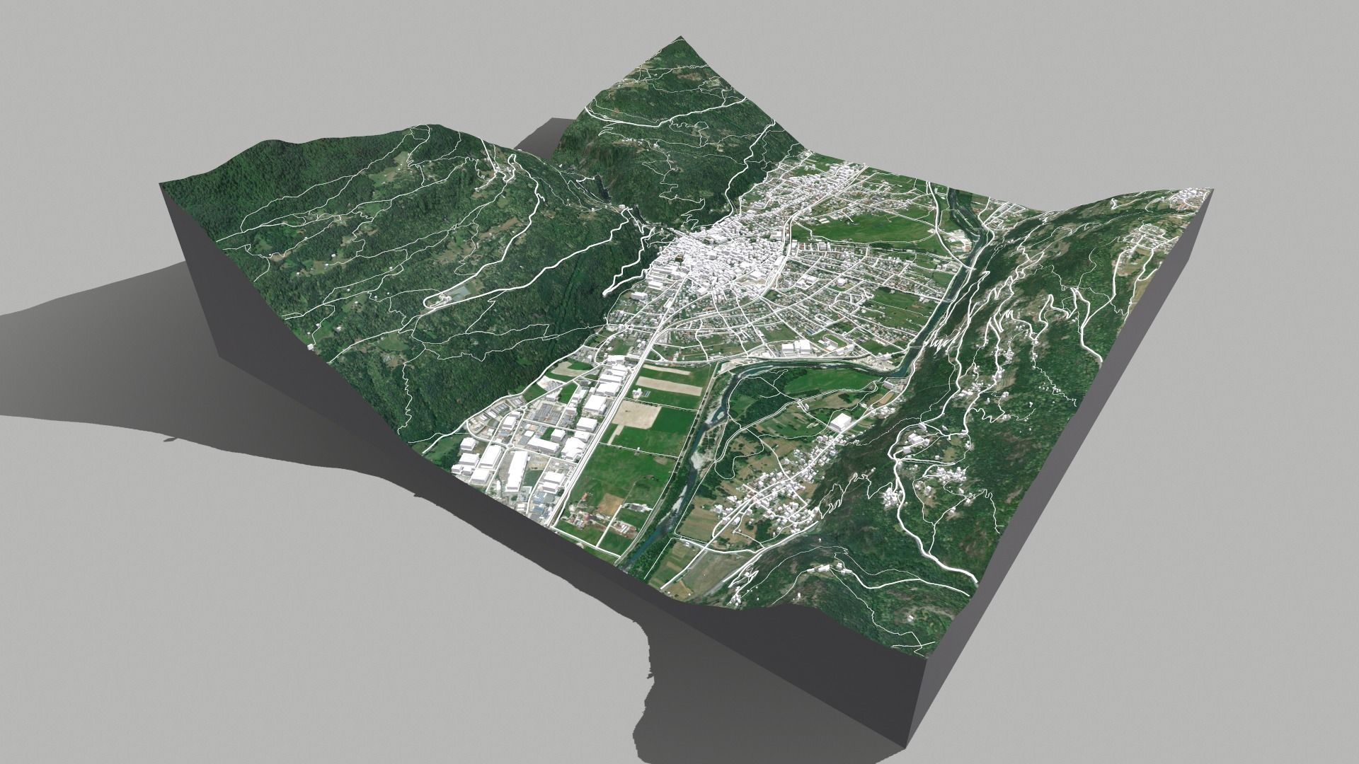 Cityscape Morbegno Italy 3D model_5