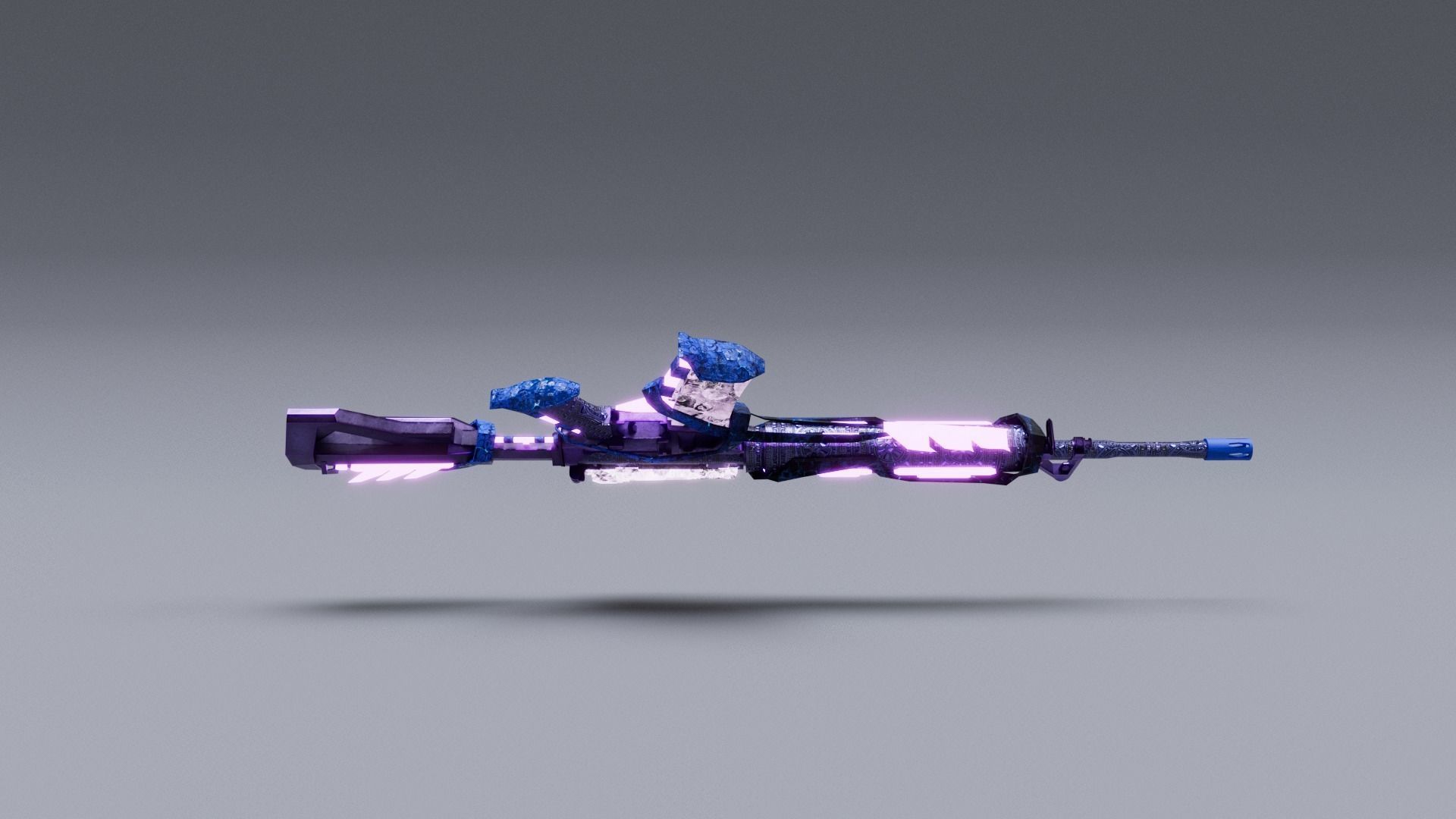 Weapon M16A4 Low-poly 3D model_15