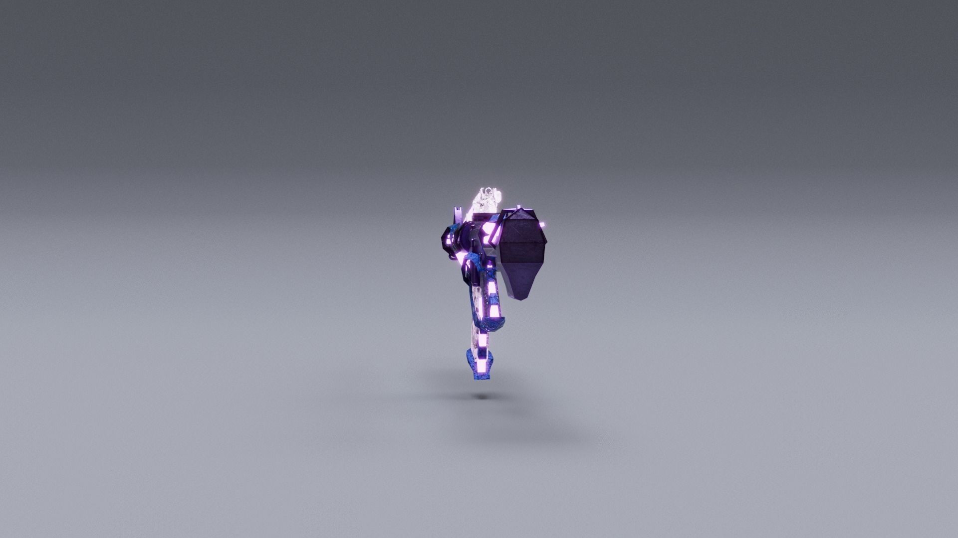 Weapon M16A4 Low-poly 3D model_6