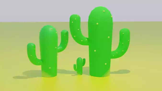 Lowpoly cactus