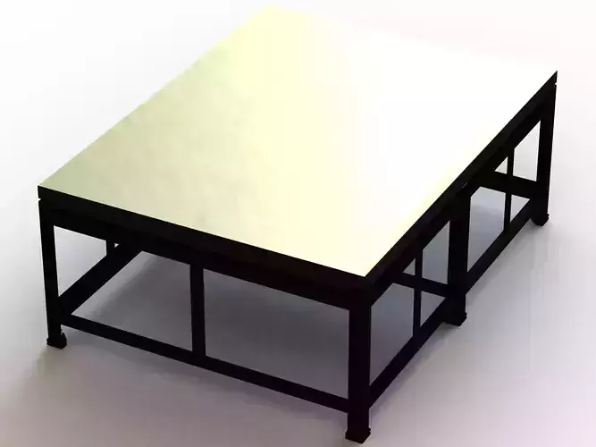 Cast Iron Welding Table 3D model