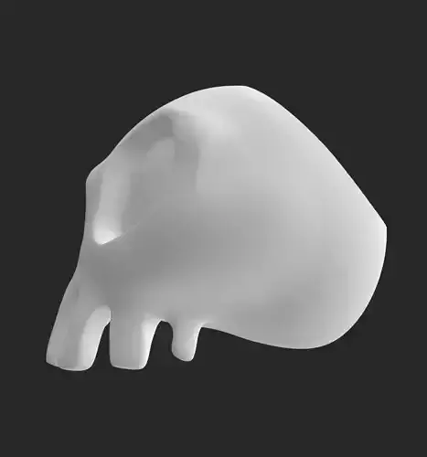 Haunted Mansion Holiday candy bowl skull 3D print model 