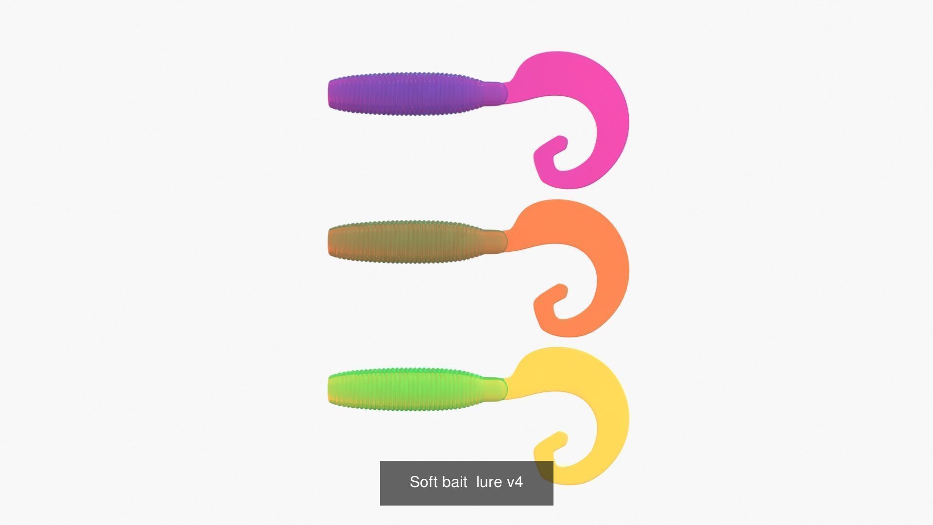 soft fishing lures 3D Model Collection_5