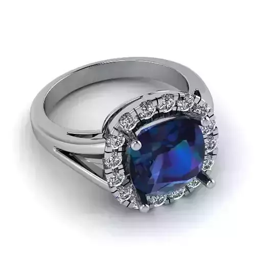 Engagement halo rings Model 3377