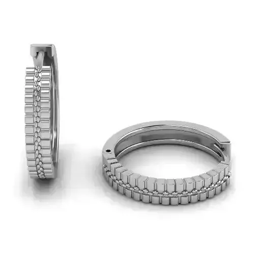 Round earrings Model 3373