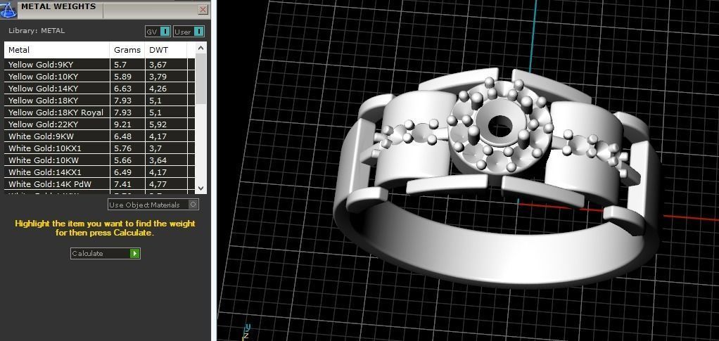 Engagement halo rings Model 3368 3D print model_9