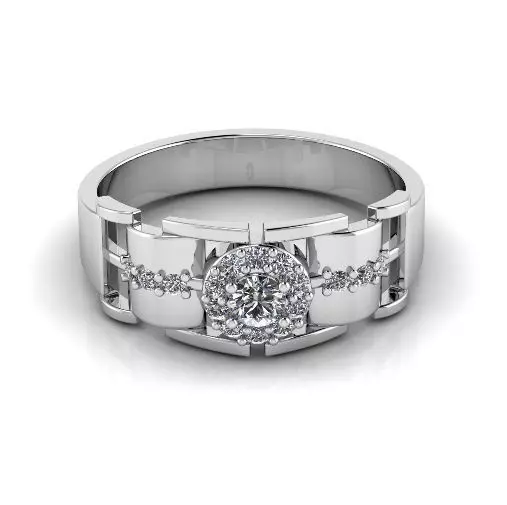 Engagement halo rings Model 3368 3D print model_0
