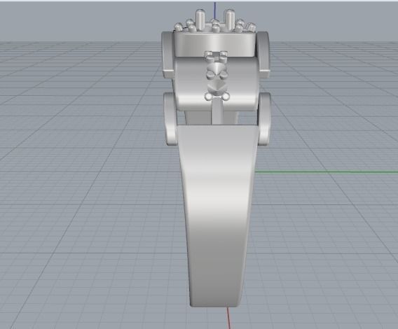 Engagement halo rings Model 3368 3D print model_4