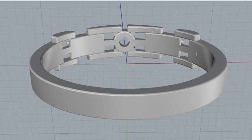 Engagement halo rings Model 3364 3D print model_5