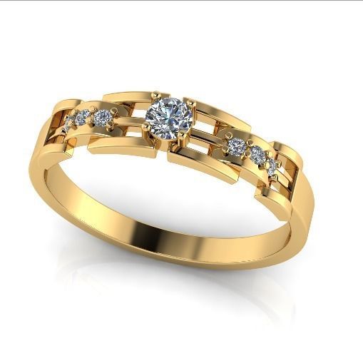 Engagement halo rings Model 3364 3D print model_1