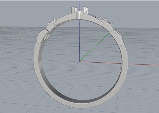 Engagement halo rings Model 3364 3D print model_3
