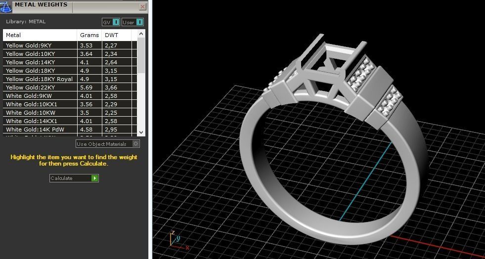 Ring Baguette Model 3363 3D print model_9