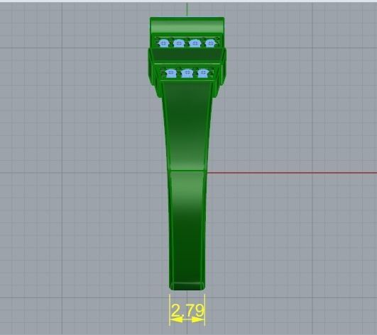Ring Baguette Model 3363 3D print model_8