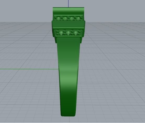 Ring Baguette Model 3363 3D print model_4