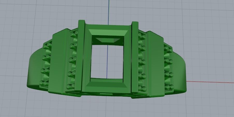 Ring Baguette Model 3363 3D print model_2