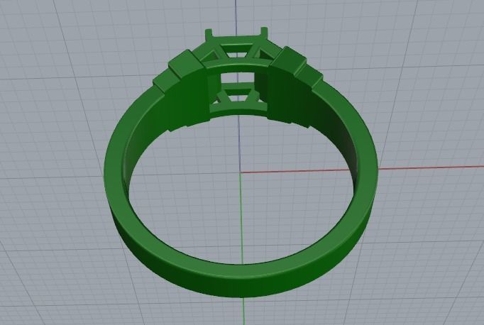 Ring Baguette Model 3363 3D print model_5