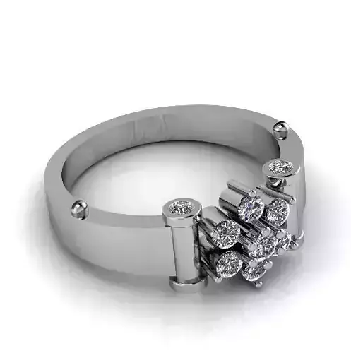 Engagement halo rings Model 3359 3D print model