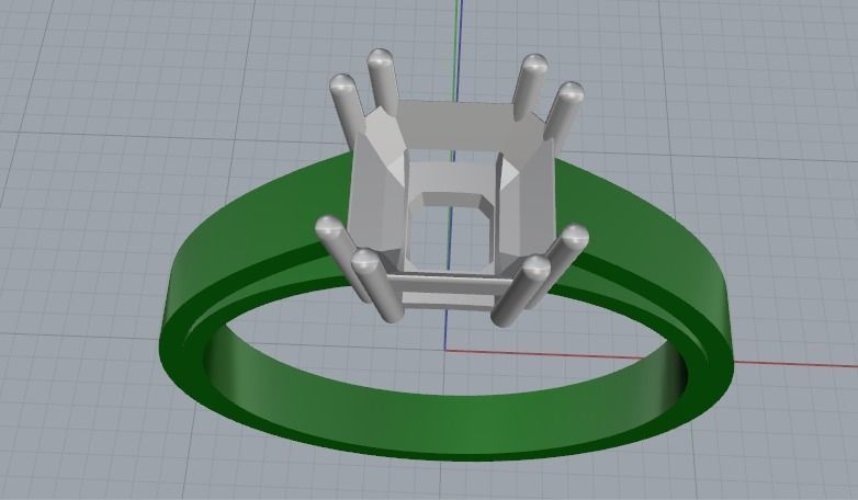 Engagement halo rings Model 3399 3D print model_3
